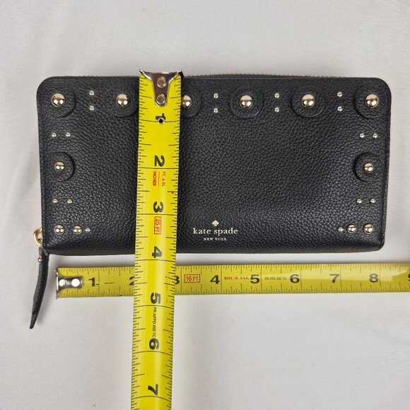 Kate Spade Studded Black Leather Wallet - Picture 16 of 16